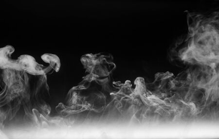 Abstract smoke on a dark background . Isolated .の写真素材