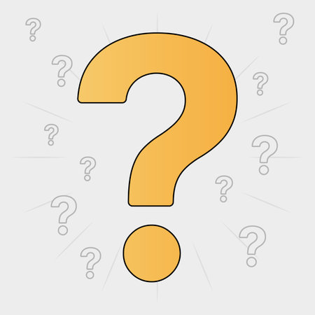 Question Mark Concept with Multiple Symbolsのイラスト素材