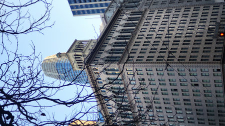 Empire State Building in Manhattan, New York Cityの写真素材