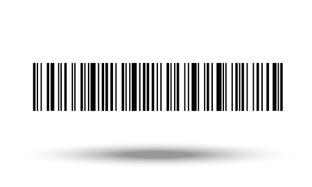 Barcode on white backgroundのイラスト素材