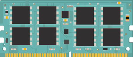 Personal computer memory module icon.