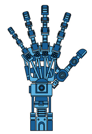 The drawing model of the robot arm.のイラスト素材