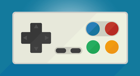 Gamepad for old game consolesのイラスト素材
