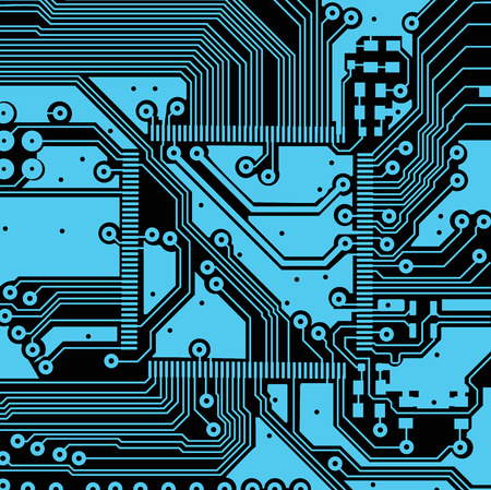 High tech electronic circuit board vector backgroundのイラスト素材