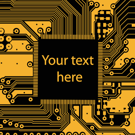 High tech electronic circuit board vector backgroundのイラスト素材