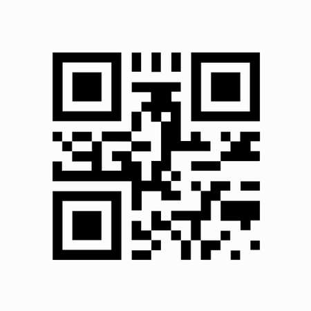 QR code sample in vector for smartphone scanning isolated on white background.のイラスト素材