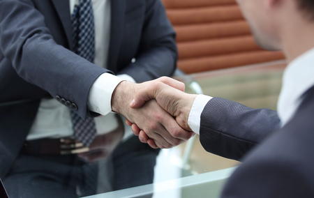 Business handshake and business peopleの写真素材