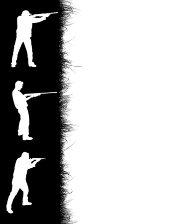 Hunter's frame on white background, vector illustrationのイラスト素材