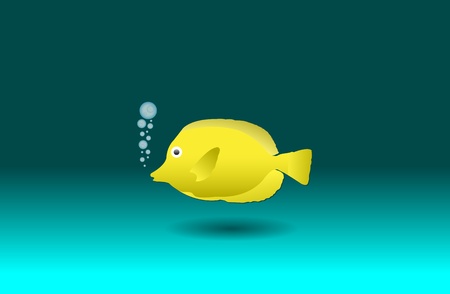 Cartoon butterfly fish, vector illustration, eps10のイラスト素材