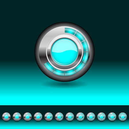 Loading button for your website, vector illustration, eps10のイラスト素材