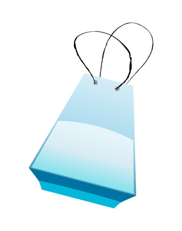 Funny shopping bag, vector illustration, eps10のイラスト素材