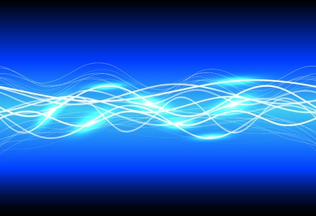 Abstract magic light on blueのイラスト素材