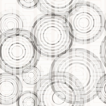 Abstract seamless background made of set of rings, vector illustration, eps10, 3 layers, easy editable!BONUS!!Two seamless patterns in one!!のイラスト素材