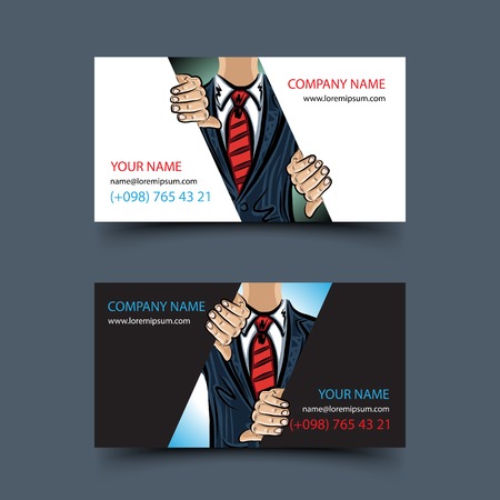 Business card setのイラスト素材
