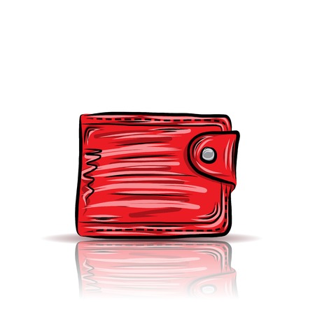 Red purseのイラスト素材