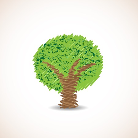 Doodle treeのイラスト素材