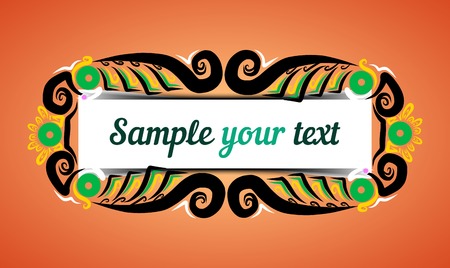 Royal floral frameのイラスト素材