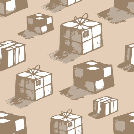 Hand drawn boxesのイラスト素材