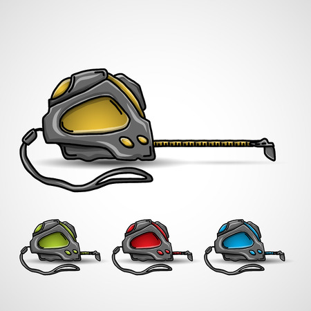 Measuring roulette setのイラスト素材