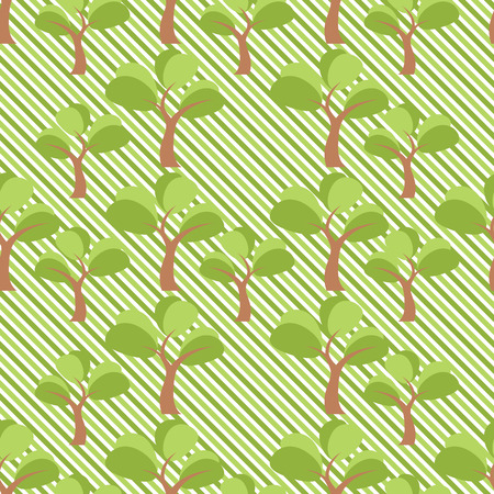 Simple tree seamless, vector illustration for Your design, eps10のイラスト素材