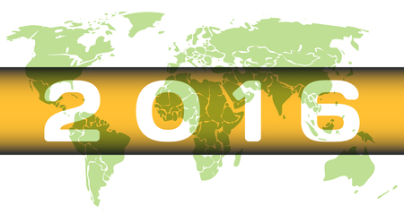 Global celebration of new year, vector illustration for Your design, eps10, free font- Daysのイラスト素材