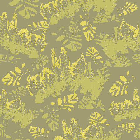 Camouflage floral seamless pattern, vector illustration for Your design, eps10のイラスト素材