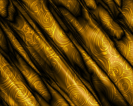 Golden silky swirly luxury background, vector illustration for Your design, eps10のイラスト素材