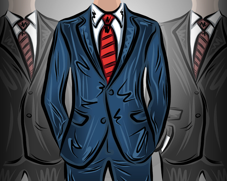 Choosing a leader businessman, vector illustration for your design, EPS10のイラスト素材
