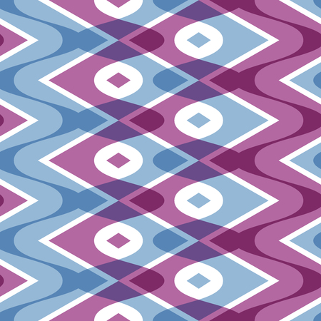 Simple wavy scalloped seamless patternのイラスト素材