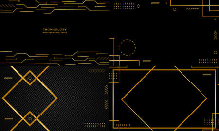 4 BACKGROUND IN PACK WITH GOLD LINE THEMEのイラスト素材