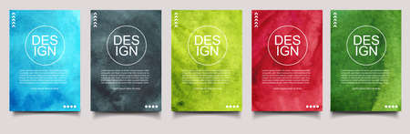 Abstract wave gradient cover background vectorのイラスト素材