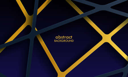 luxury black background blank space with gold blue cyan shadow effectのイラスト素材