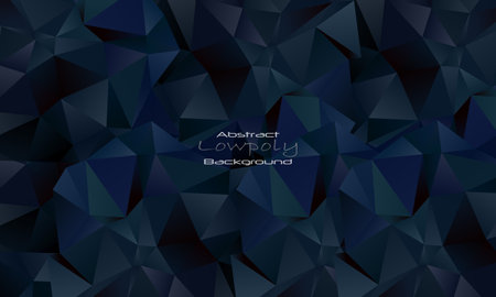 dark blue green gradient lowpoly backgroundのイラスト素材