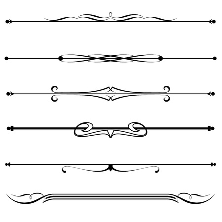Vector set of decorative divider, elements, border Vector set of decorative divider, elements, border