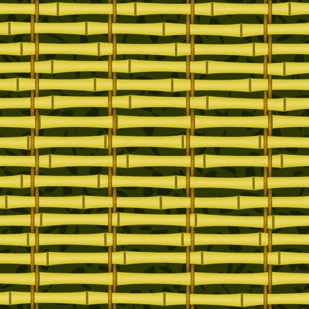 seamless bamboo jalousie mat tying by cord backgroundのイラスト素材