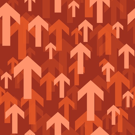 red flying arrow seamless background pattern