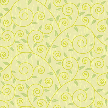 Vintage seamless floral leaf patternのイラスト素材