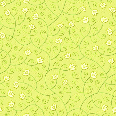 abstract flowers floral light green seamless backgroundの写真素材