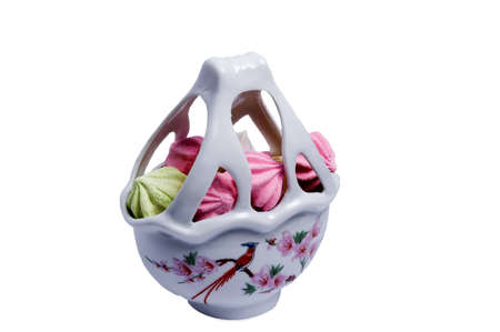 candy dish with color sweet mix for dessertの写真素材