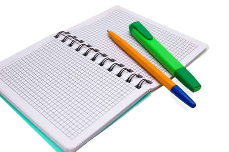 same tool for office work notebook with marker and pencilの写真素材