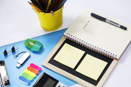 office tool on white backgroundの写真素材