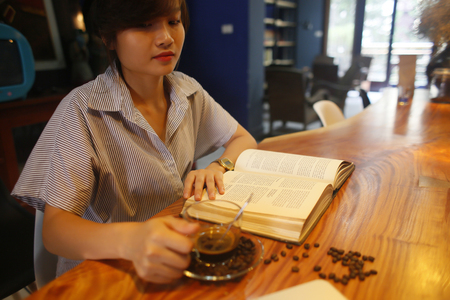 Coffee concept for design and advertisement: Coffee cup, coffee beans, coffee breakのeditorial素材