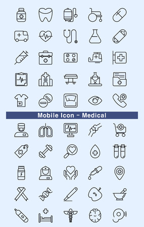 Mobile Icon - Medicalのイラスト素材