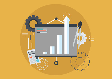 Presentation vector iconsのイラスト素材