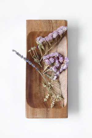 Flowers decoration in white backgroundの写真素材