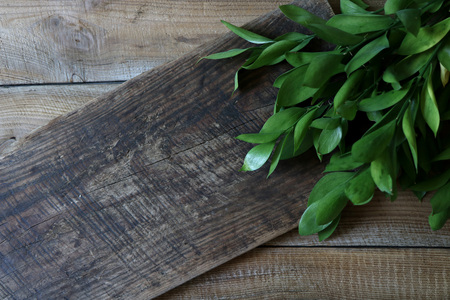 Garlic, Vegetables, Wood texture, Korean Food Ingredientsの写真素材