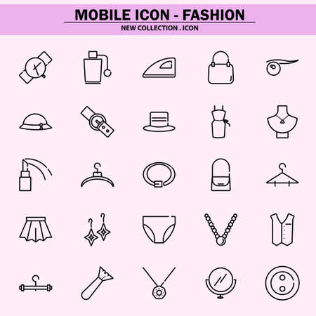 Line Icon for Fashion Styleのイラスト素材