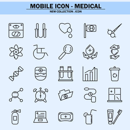 Line Icon for Hospital Medical Careのイラスト素材