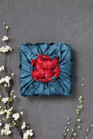 Gift wrapping for Korean traditional holidaysの写真素材