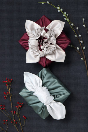 Gift wrapping for Korean traditional holidaysの写真素材